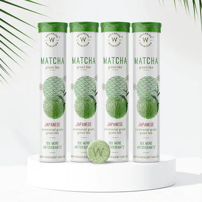 Wellbeing Nutrition Matcha Green Tea - Functional Hydration Drink, Pack of 4