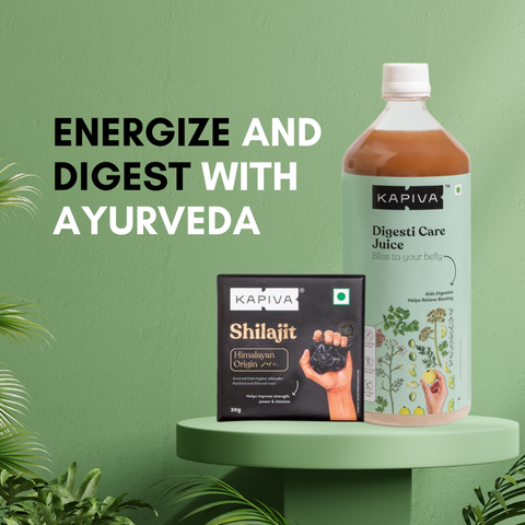 KAPIVA Digesti care Juice + Himalayan Shilajit resin 10g