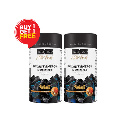 Kapiva Himalayan Shilajit/Shilajeet Gummies (60 Count) | Ginger Honey Flavour
