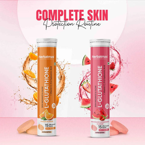 Herbal Max L-Glutathione 15 Tablets Watermelon & Strawberry Flavour