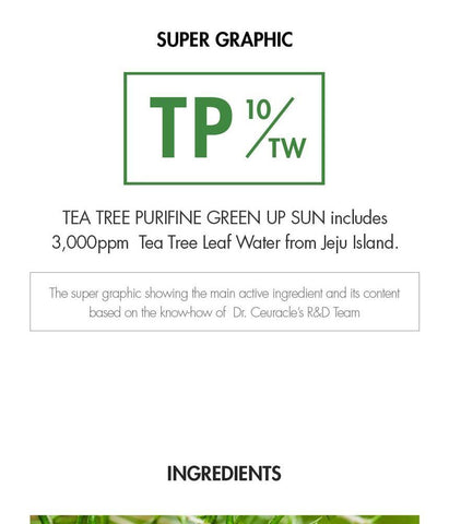 Dr.Ceuracle Tea Tree Purifine Green Up Sun 50Ml