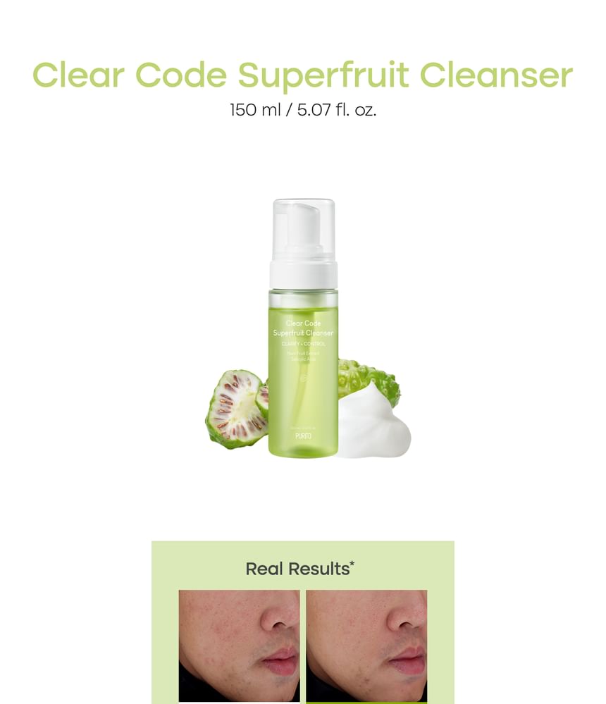 Purito Clear Code Superfruit Face Cleanser 150ml - Image 2