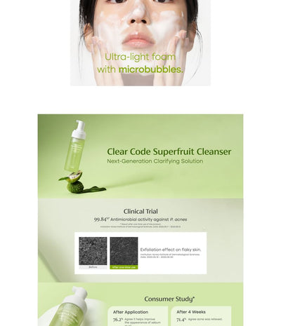 Purito Clear Code Superfruit Face Cleanser 150ml - Image 6