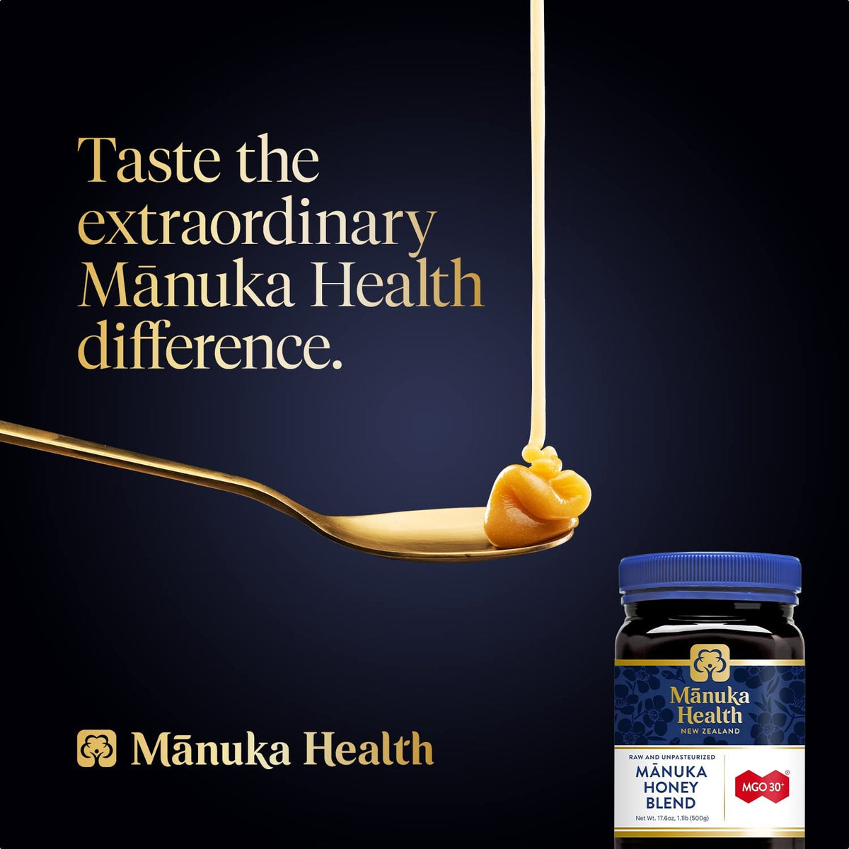 Manuka Health MGO 30+ Manuka Honey Blend - 100% Pure New Zealand, 500g - Image 2
