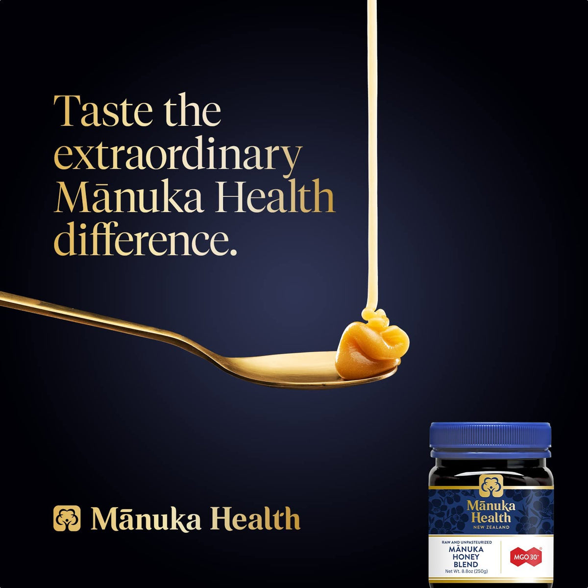 Manuka Health MGO 30+ Manuka Honey Blend, 100% Pure, 250g - Image 3