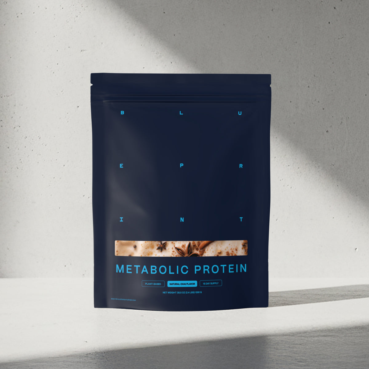 Blueprint Metabolic Protein Powder - Chai - Plant-Based, 30g Protein, 8g Fiber