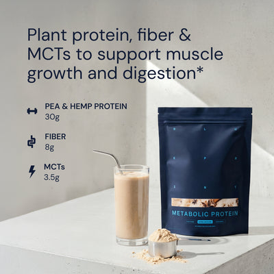 Blueprint Metabolic Protein Powder - Chai - Plant-Based, 30g Protein, 8g Fiber