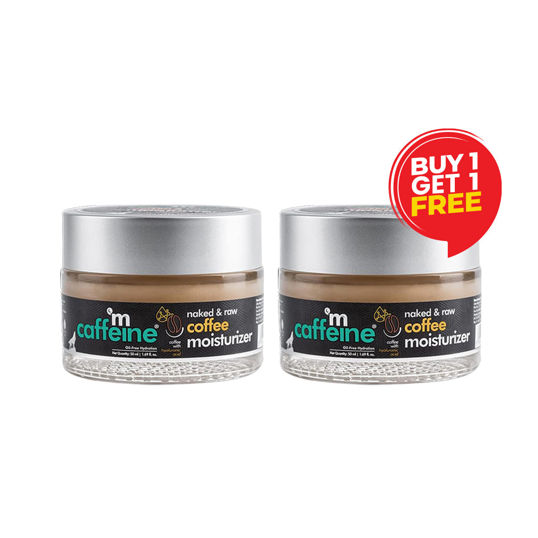 mCaffeine Naked & Raw Cappuccino Coffee Face Moisturizer Buy One Get One