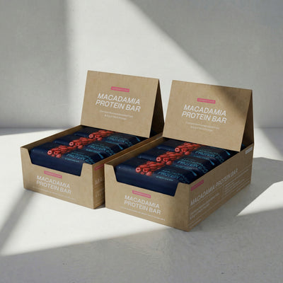 Blueprint Macadamia Protein Bar - White Cocoa Butter - 9g Protein, No Added Sugar, 12 Bars