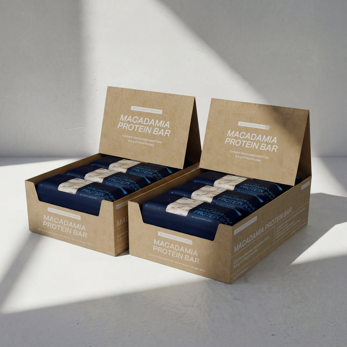 Blueprint Macadamia Protein Bar - White Cocoa Butter - 9g Protein, No Added Sugar, 12 Bars