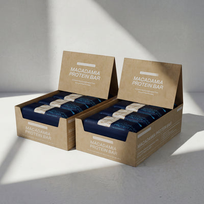 Blueprint Macadamia Protein Bar - White Cocoa Butter - 9g Protein, No Added Sugar, 12 Bars