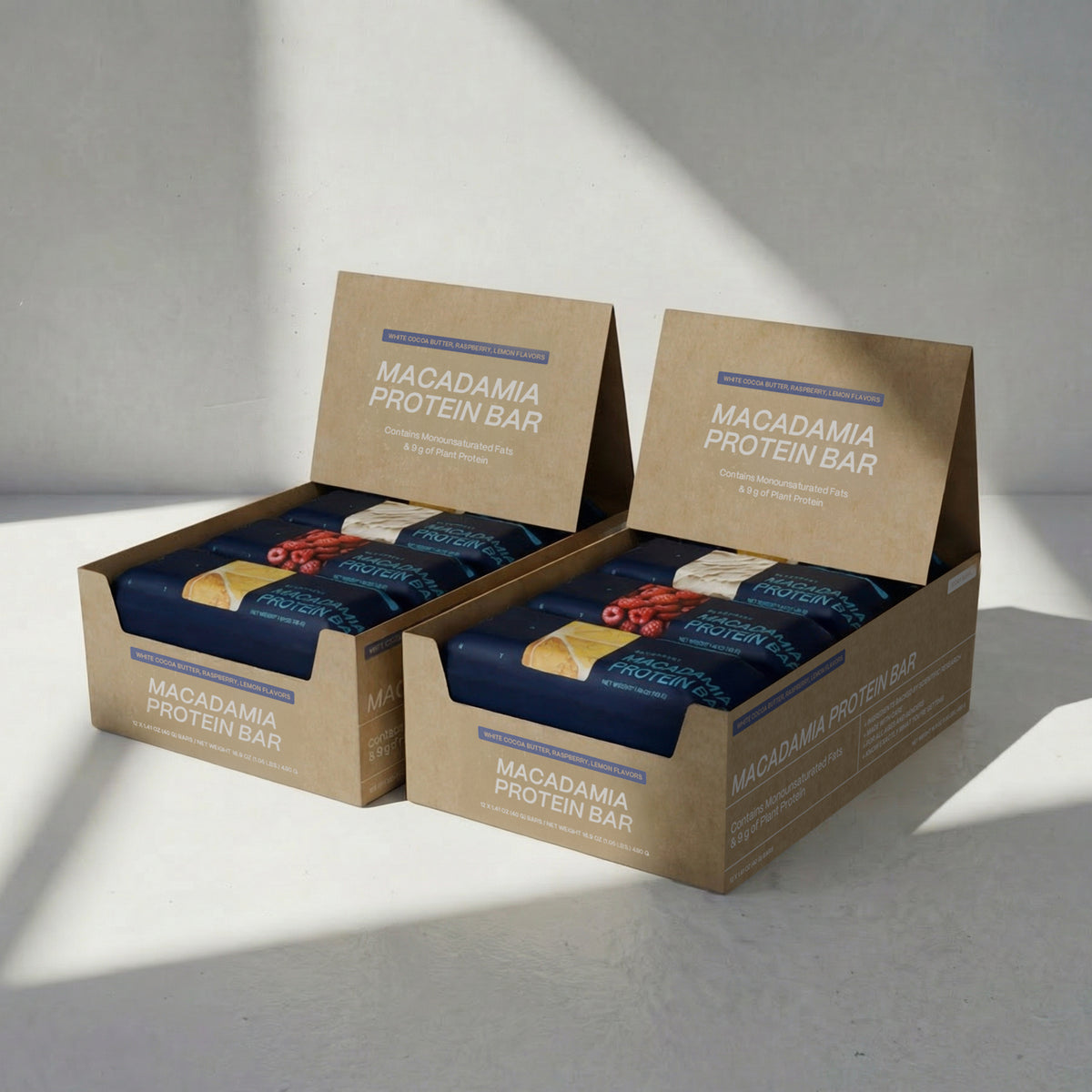 Blueprint Macadamia Protein Bar - White Cocoa Butter - 9g Protein, No Added Sugar, 12 Bars