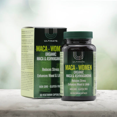 Ultimate Maca-Women Organic Maca & Ashwagandha Capsules - 60 Count