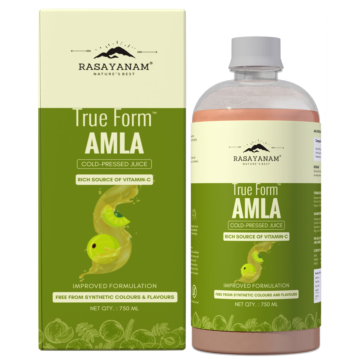 Rasayanam Pure Amla Juice - Herbal Ayurvedic Liquid, 750 ML