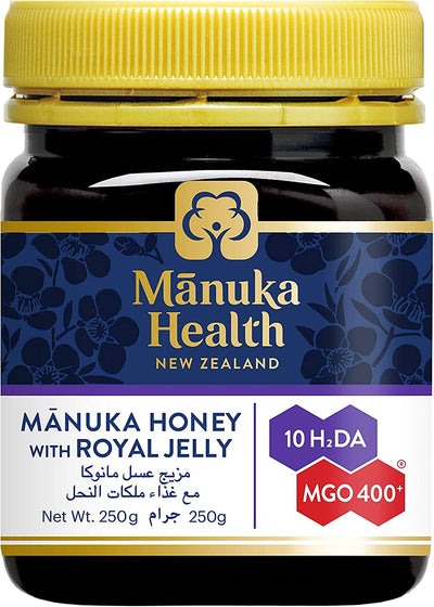 Manuka Health Manuka Honey with Royal Jelly, MGO 400+, 250g
