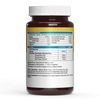Vedapure Omega-3 Fish Oil Capsules - 60 Count - Image 2