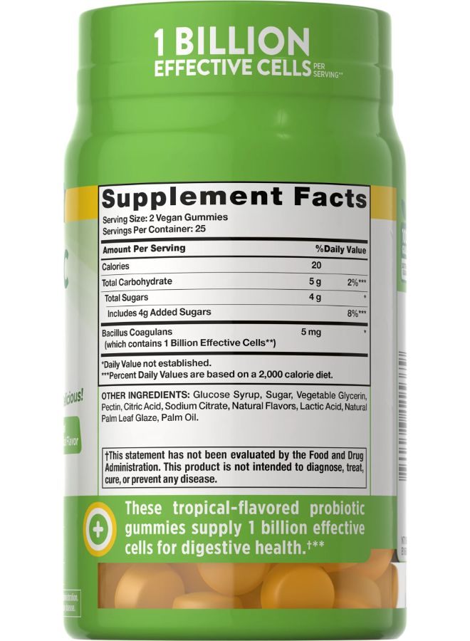 Nature's Truth Probiotic Digestive Aid - 50 Vegan Gummies - Image 4