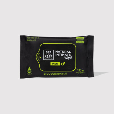 Pee Safe Intimate Wipes for Men - 10 Pack