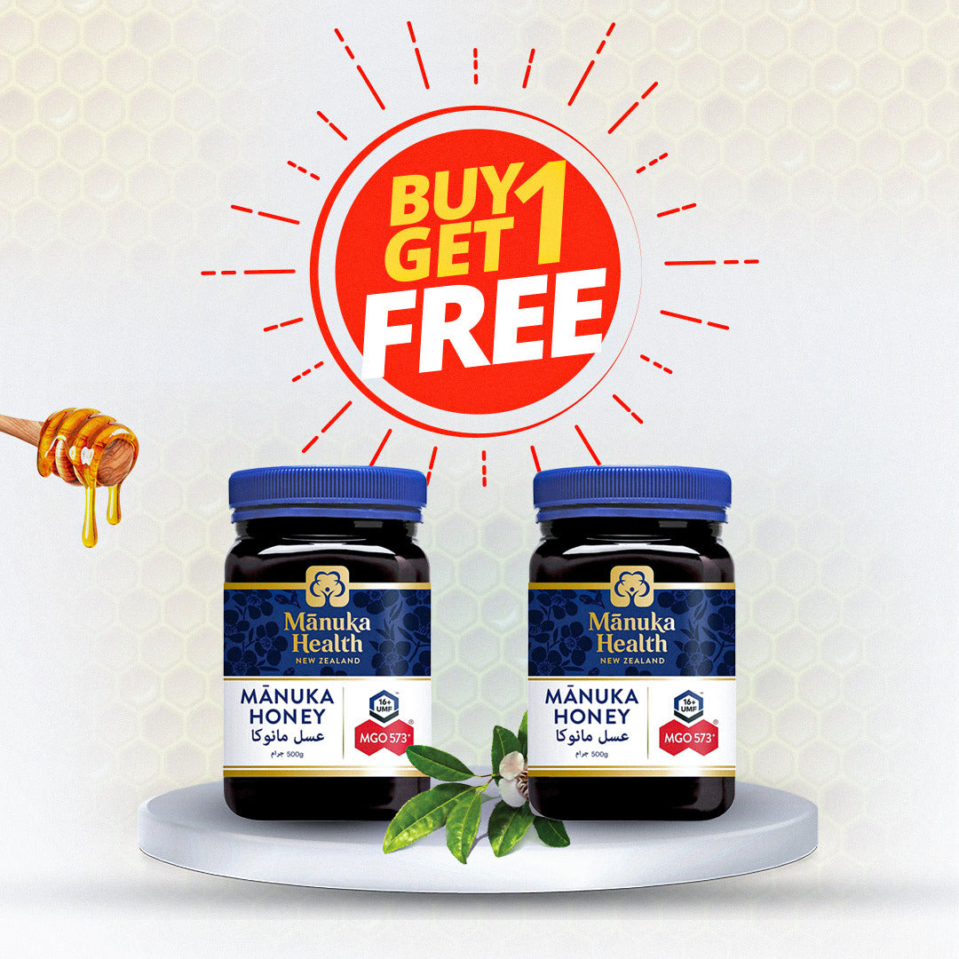 Manuka Health MGO 573+ Manuka Honey, UMF 16, 500g Buy One Get One