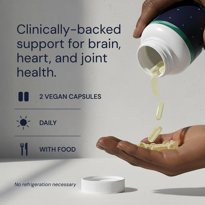 Blueprint Omega-3 Algae Capsules - High Potency EPA/DHA - 800mg, 60 Capsules