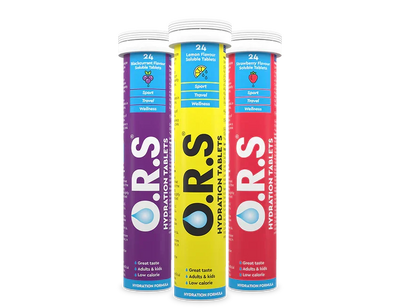 O.R.S HYDRATION TABLETS - Pack of 3 Flavours