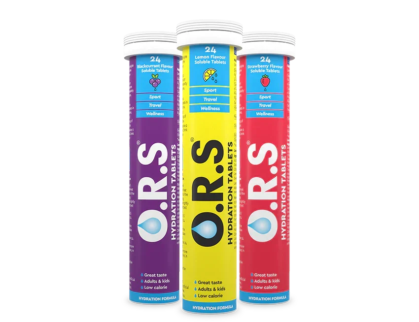 O.R.S HYDRATION TABLETS - Pack of 3 Flavours
