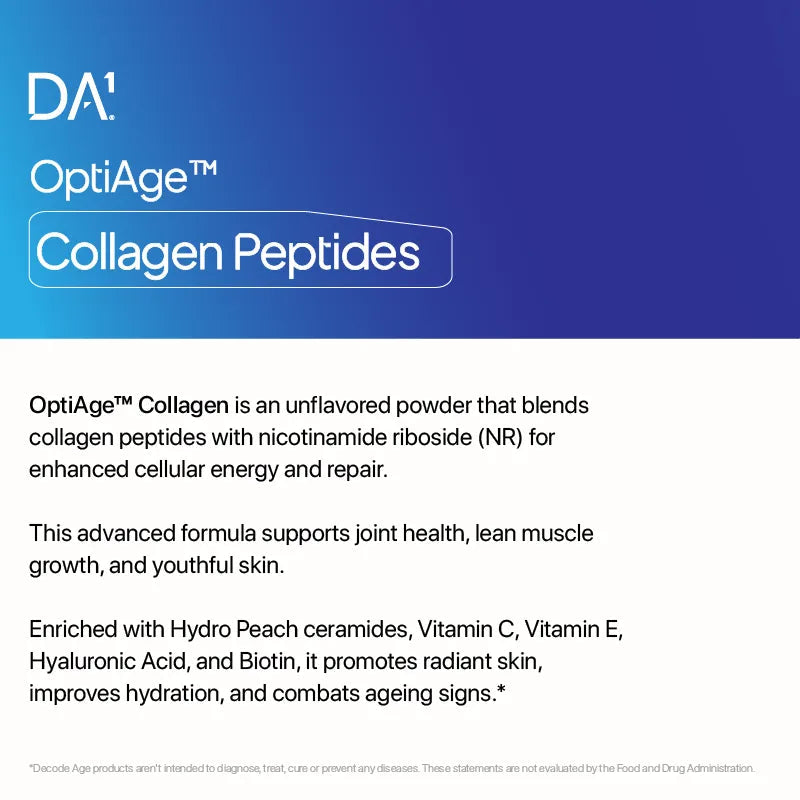 Decodeage Optiage Collagen Peptides Unflavoured - 75g Beauty Supplement - Image 3