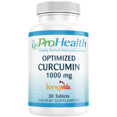 PROHEALTH - OPTIMIZED CURCUMIN LONGVIDA¬Æ 1000MG (30 TABLETS)