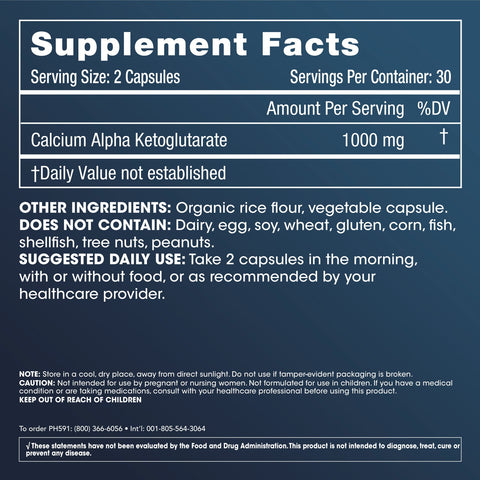 Pro Health Calcium Akg 60 Capsules