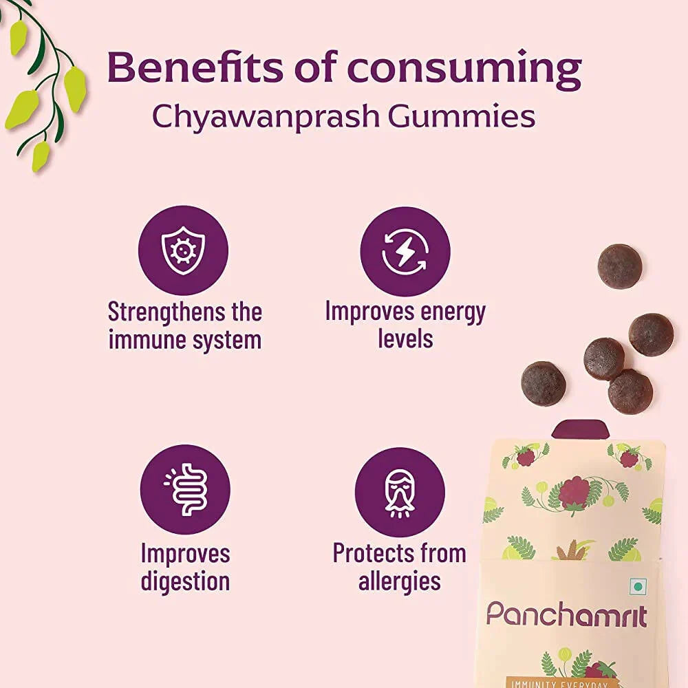 Panchamrit Immunity Everyday Chyawanprash Gummies - 30 Pack - Image 3