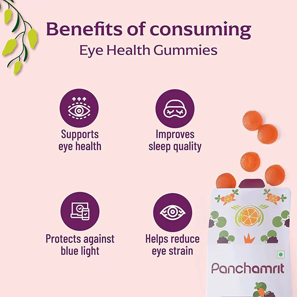 Panchamrit Eye Health Gummies - Vitamins & Minerals, 30 Gummies - Image 4