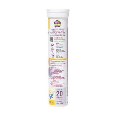 Panchamrit Gut Health Effervescent Tablets - Zesty Lemon - 20 Count - Image 2