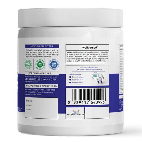 Wellversed OSMO Electrolyte Hydration Blend Valencia Orange Flavour (270g, 45 servings)