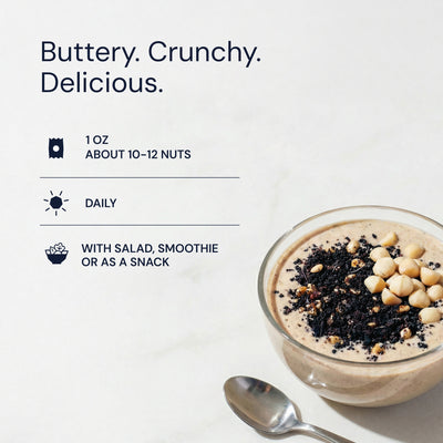 Blueprint Raw Macadamias - 100% Pure, Nutrient-Dense Snack - 4 Servings
