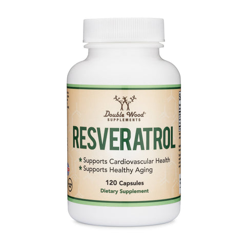 DoubleWood Resveratrol Supplement 500mg Per Serving, 120 Capsules
