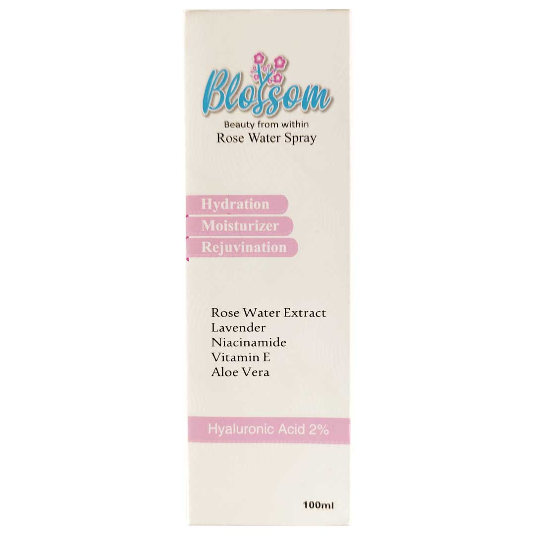 Blossom Rose Water Face Moisturiser with Hyaluronic & Salicylic Acid - 100mL