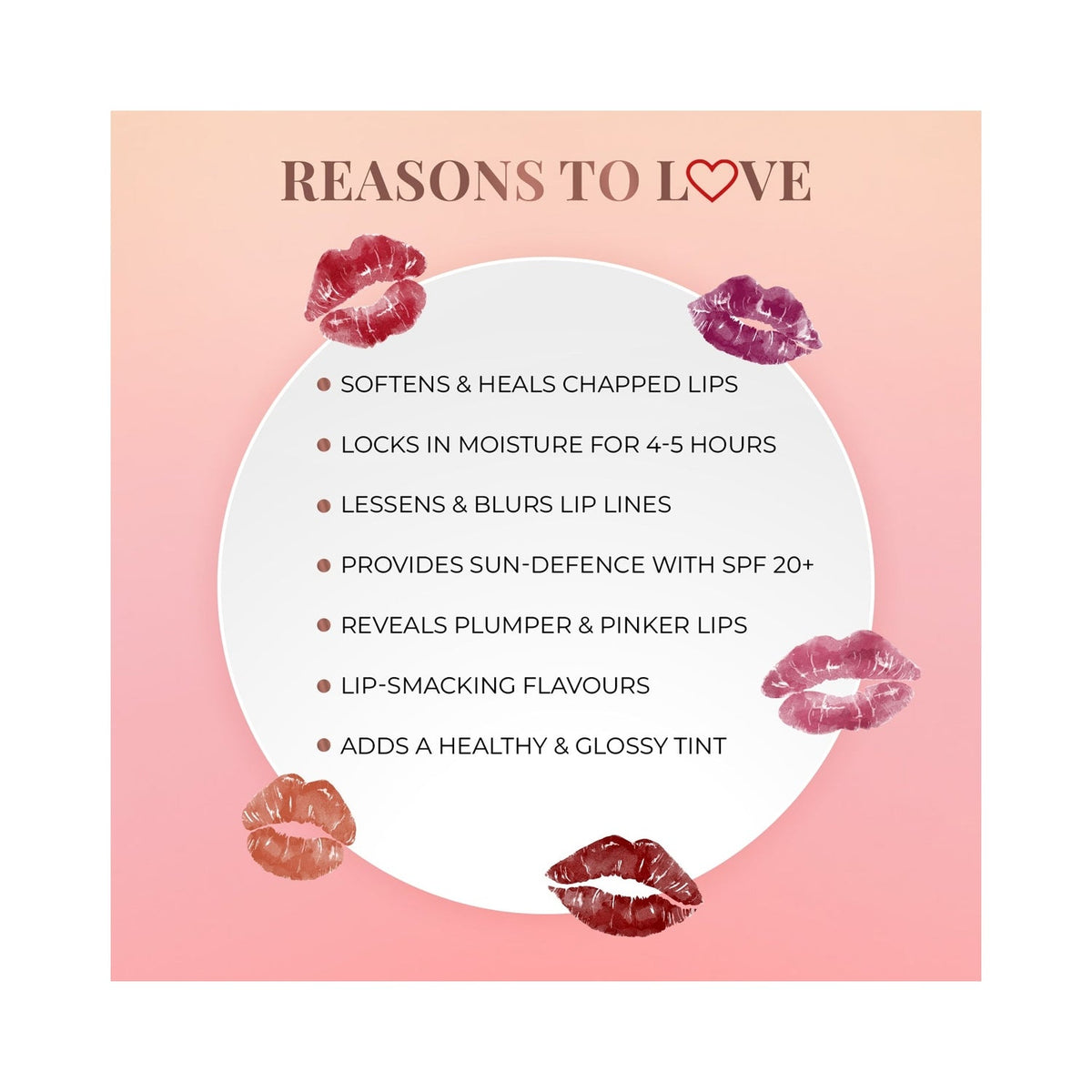 Just Herbs Tinted Lip Balm Cherry SPF 20+ - 4g - Image 4