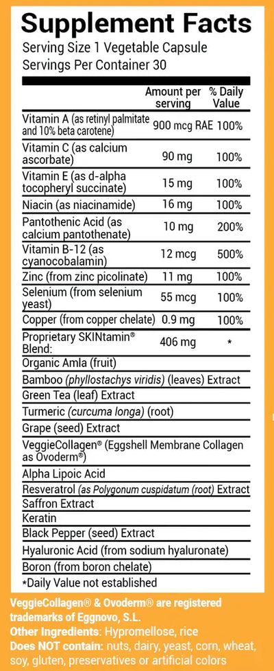 Hairtamin SKINTAMIN Beauty Supplements - Capsules, 60 Count - Image 6