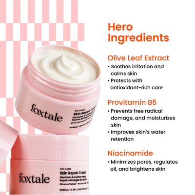 Foxtale The Oasis Skin Repair Cream - Face Moisturiser - 50ml - Image 4