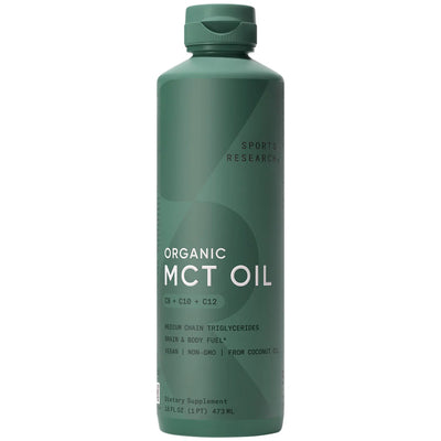 Sports Research Keto C8 Caprylic Acid MCT Unflavored, 16fl. oz (473ml)