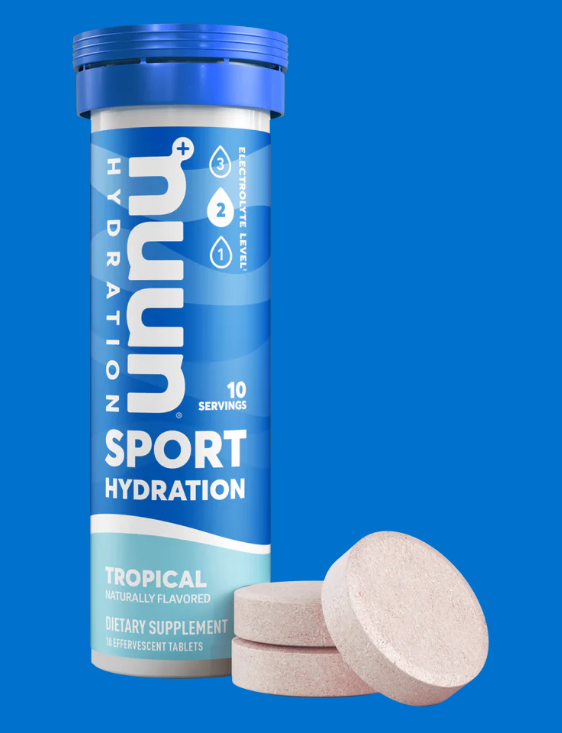 Nuun Act Sport Hydration (Tropical Naturally Flavour) 10 effervescent Tablets (Dietary Supplement)