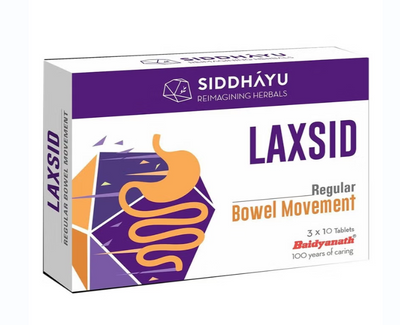 Siddhayu Laxsid Tablets For Constipation Relief 30's