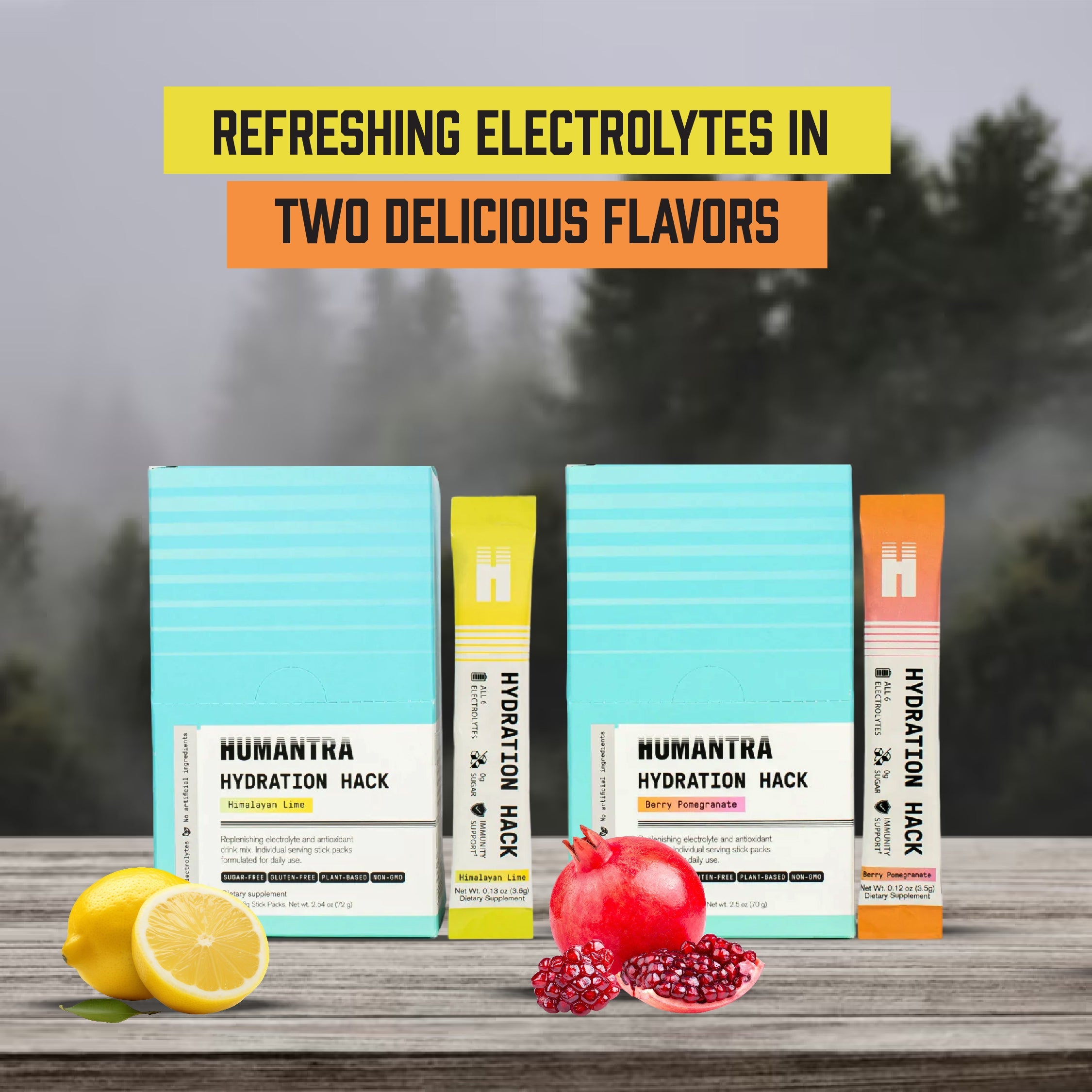 Humantra Humantra Electrolyte Berry Pomegranate 70g + Humantra Electrolyte Hima ...
