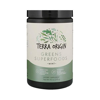 Terra Origin Greens Superfoods, Mint Flavour - 270g