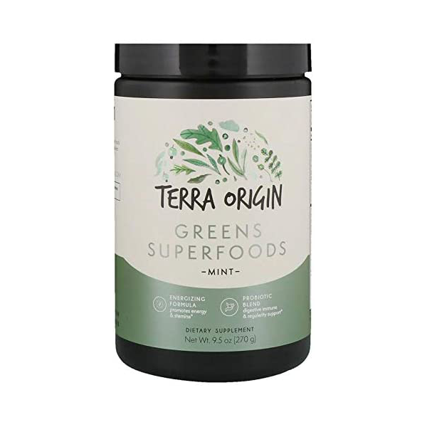 Terra Origin Greens Superfoods, Mint Flavour - 270g
