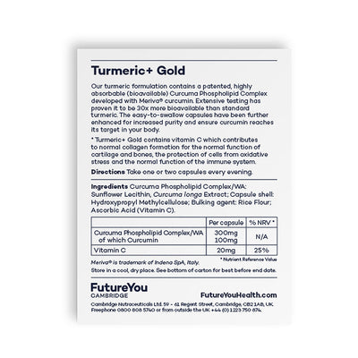 FutureYou Cambridge Turmeric Gold - Curcuma Phospholipid Complex - Vegan - 28 Days - Image 3