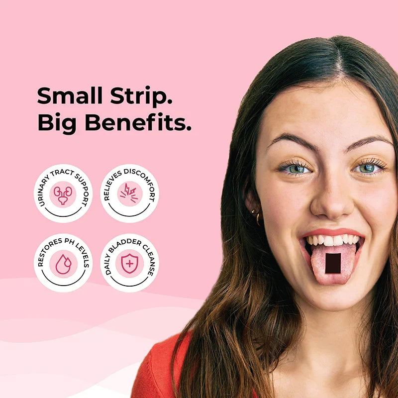 Wellbeing Nutrition Melts UTI Relief - Cranberry Fusion Flavour Oral Strips - Image 4