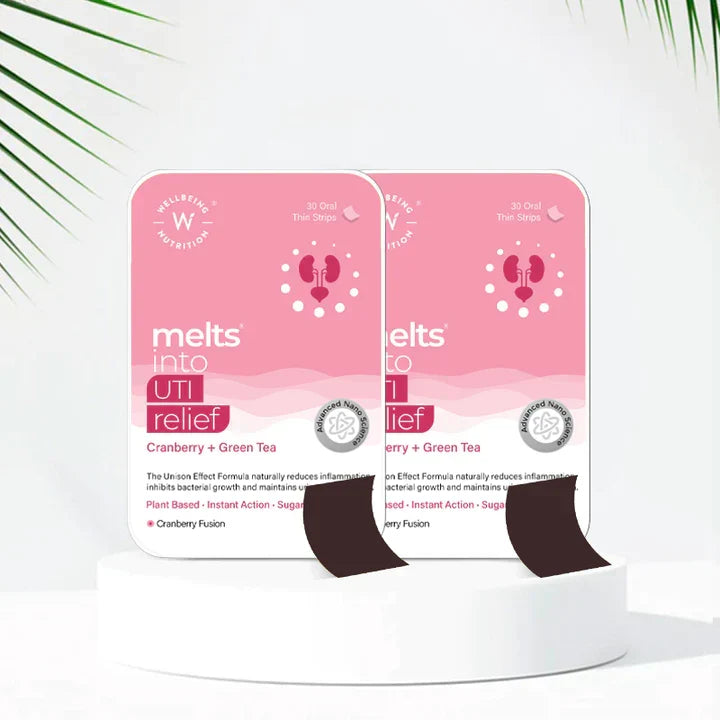 Wellbeing Nutrition Melts UTI Relief - Cranberry Fusion Flavour Oral Strips - Image 7