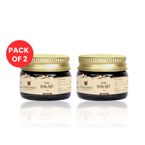 Upakarma Original Shilajit Resin - 10g Pack of 2