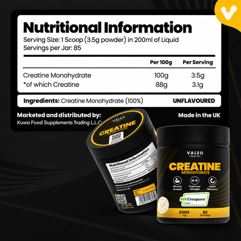 Valeo Creatine Monohydrate Powder